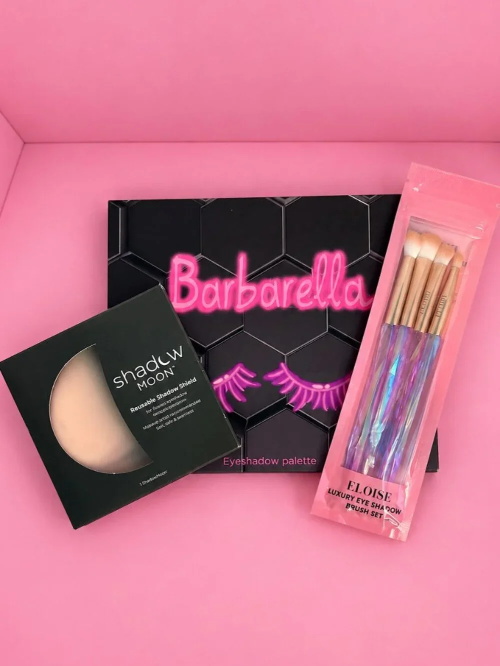 Gift Ready Eye Makeup Set | Barbarella Palette + Eloise Brushes + Shadow Shield